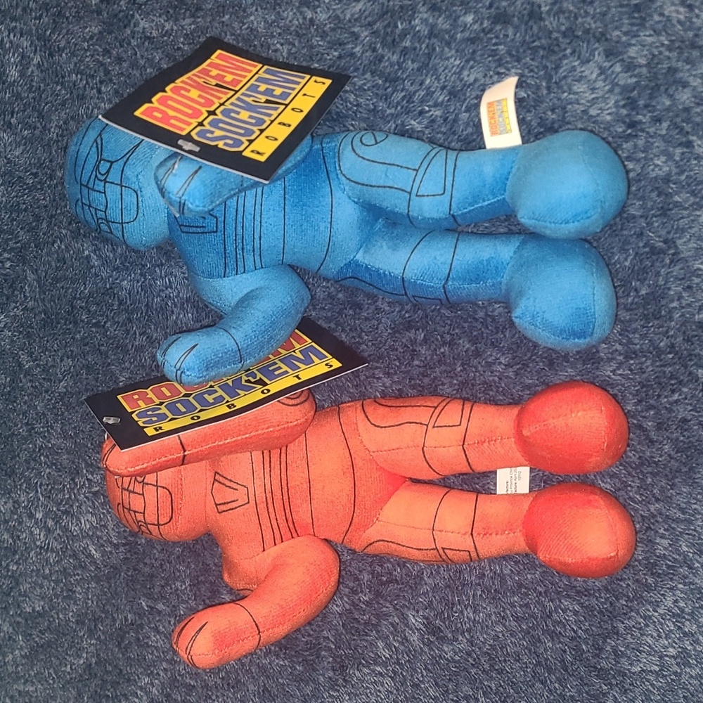 NWT ROCK'EM SOCK'EM ROBOTS Plushie Set